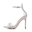 Sexy Rot Cocktail Sandalen Damen 2021 Leder Knöchelriemen 10 cm Stilettos Spitzschuh Sandaletten Hochhackige