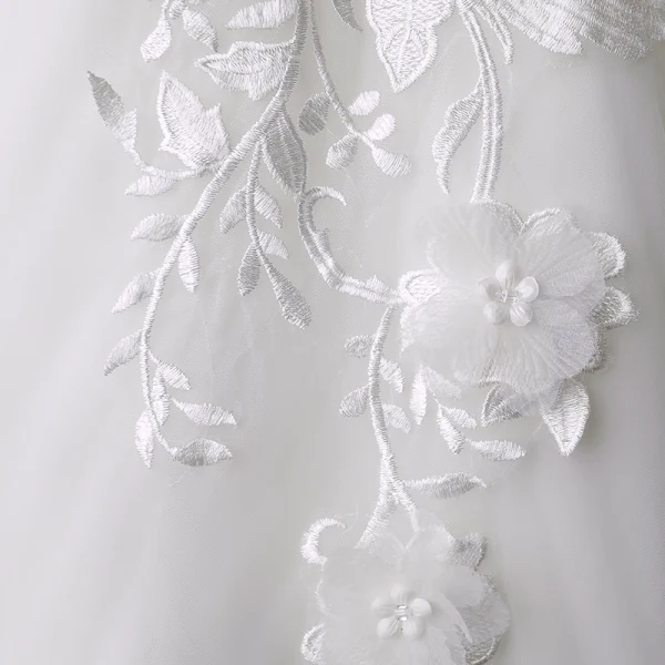 Luxury / Gorgeous Ivory Wedding Dresses 2018 Ball Gown Appliques Lace Flower Sequins V-Neck Backless Short Sleeve Royal Train Wedding