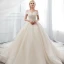 Sparkly Ivory Wedding Dresses 2018 Ball Gown Off-The-Shoulder Backless Sleeveless Cathedral Train Wedding