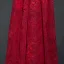 Chic / Beautiful Red Formal Dresses Evening Dresses  2017 Lace Flower Sequins Scoop Neck 1/2 Sleeves Ankle Length A-Line / Princess