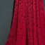 Chic / Belle Rouge Robe De Ceremonie 2017 En Dentelle Fleur Dos Nu 1/2 Manches V-Cou Longueur Cheville Empire Robe De Soirée