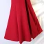 Sexy Rouge Robe De Ceremonie 2017 Trompette / Sirène Volants en Cascade Une épaule Dos Nu Manches Courtes Longue Robe De Soirée