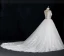 Chic / Beautiful White Ball Gown Wedding Dresses 2017 Scoop Neck Sleeveless Beading Rhinestone Covered Button Appliques Lace Flower Ruffle Tulle Sash Chapel Train