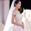 Luxury / Gorgeous Champagne Wedding Dresses 2018 Ball Gown Beading Lace Flower Crystal Pearl Rhinestone Sequins Off-The-Shoulder Backless Short Sleeve Royal Train Wedding