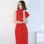 Simple Rougissant Rose Robe De Soirée 2018 Col Haut Sans Manches Thé Longueur Robe De Ceremonie