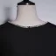 Elegant Black Rhinestone Bow Prom Dresses 2023 Zipper Up A-Line / Princess V-Neck Short Sleeve Floor-Length / Long Prom Formal Dresses