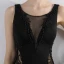 Chic / Beautiful Black Evening Dresses  2017 Trumpet / Mermaid Beading Scoop Neck Zipper Up Sleeveless Backless Floor-Length / Long Evening Party