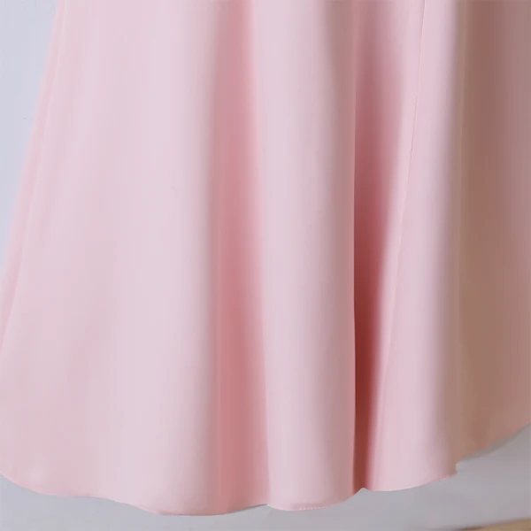 Chic / Beautiful Blushing Pink Evening Dresses 2017 Trumpet / Mermaid Lace Flower Artificial Flowers Scoop Neck Zipper Up 1/2 Sleeves Ankle Length Evening Party