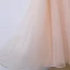 Chic / Belle Champagne Robe De Soirée 2017 Princesse En Dentelle Fleur V-Cou Fermeture éclair Sans Manches Longueur Cheville Soirée