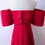 Chic / Beautiful Red Evening Dresses  2017 A-Line / Princess Strapless Backless Short Sleeve Floor-Length / Long Evening Party