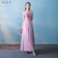 Chic / Belle Robe Demoiselle D'honneur 2017 Princesse Dentelle Fleur Noeud Dos Nu Longueur Cheville Demoiselle D'honneur Robe Pour Mariage
