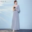 Chic / Beautiful Sky Blue Bridesmaid Dresses 2017 A-Line / Princess Backless Ankle Length Bridesmaid Wedding Party Dresses