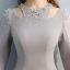 Amazing / Unique Party Dresses 2017 Sheath / Fit Beading Rhinestone Scoop Neck Long Sleeve Short Formal Dresses