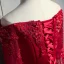 Élégant Bordeaux Robe De Soirée 2018 Trompette / Sirène Appliques En Dentelle Fleur Dos Nu Perlage Cristal Ceinture De l'épaule 3/4 Manches Train De Balayage Robe De Ceremonie