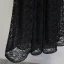 Chic / Belle Noire Robe De Soirée 2017 Princesse Dentelle V-Cou Dos Nu 1/2 Manches Longueur Cheville Robe De Ceremonie