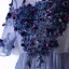 Chic / Beautiful Ocean Blue Evening Dresses  2017 A-Line / Princess Lace Flower Appliques Crystal V-Neck Backless 1/2 Sleeves Ankle Length Formal Dresses