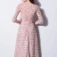 Chic / Belle Rougissant Rose Robe De Soirée 2017 Princesse Encolure Dégagée 3/4 Manches Longueur Cheville Robe De Ceremonie