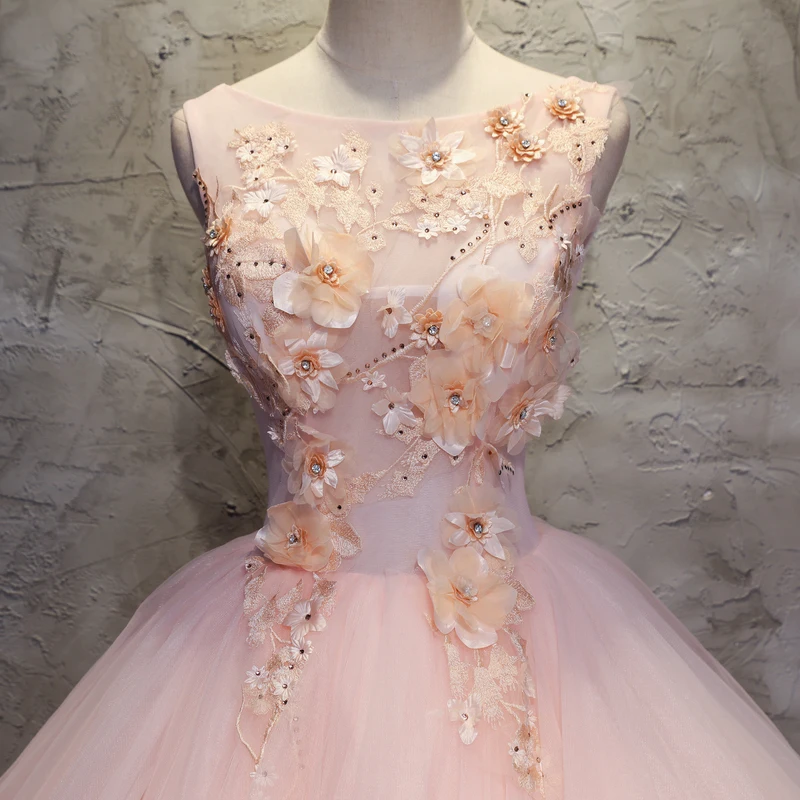 green emerald velvet dress Macloth Two Piece 2017 Pink New Prom Dress Elegant Sky Blue Formal Gown 11035 Cream / US8
