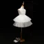 Chic / Beautiful Detachable Flower Girl Dresses 2017 Ball Gown Lace Appliques Crystal High Neck Sleeveless Asymmetrical Wedding Party Dresses