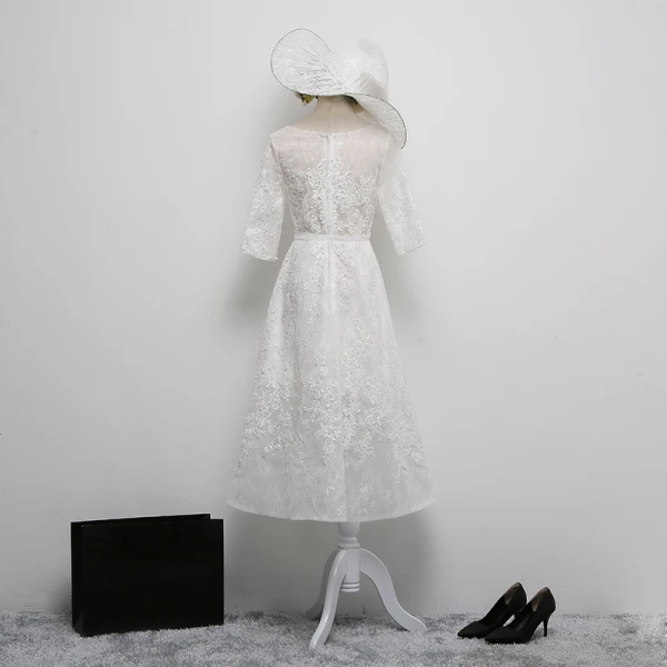 Chic / Beautiful White Evening Dresses 2018 A-Line / Princess Tulle U-Neck Lace-up Appliques Beading Evening Party Formal Dresses