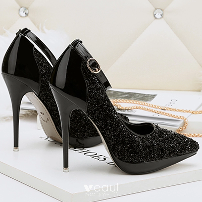 Buy London Rag Embellished Black Heels Online