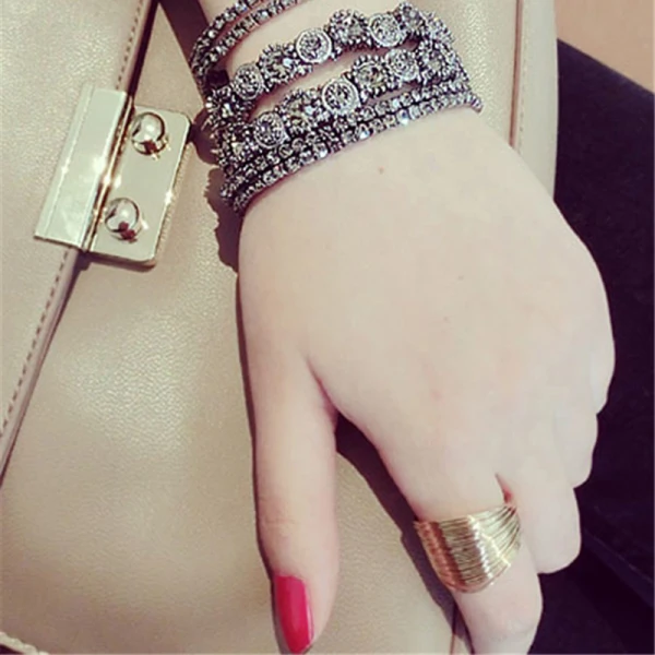 Modern / Fashion Gold Ring Metal Rave Club Rings 2019 Accessories