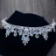 Classic Elegant Ocean Blue Bridal Jewelry 2017 Metal Beading Crystal Rhinestone Headpieces Wedding Prom Accessories