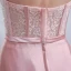Chic / Beautiful Pearl Pink Evening Dresses  A-Line / Princess Lace Strapless Corset Floor-Length / Long 2017 Appliques Backless Beading Rhinestone Evening Party Formal Dresses