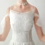 Chic / Beautiful White Floor-Length / Long Evening Dresses  2018 A-Line / Princess U-Neck Tulle Appliques Backless Beading Wedding Evening Party Formal Dresses