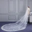 Amazing / Unique White Cathedral Train Wedding 2018 Tulle Lace Appliques Wedding Veils