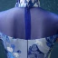 Chinese style Royal Blue Floor-Length / Long Evening Dresses  2018 Trumpet / Mermaid High Neck Charmeuse Evening Party Appliques Printing Formal Dresses