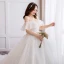 Modern / Fashion White Plus Size Wedding Dresses 2019 Ball Gown Lace Tulle Appliques Backless Strapless Chapel Train Wedding