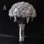 Luxury / Gorgeous Silver Metal Beading Crystal Rhinestone Wedding Flowers 2019