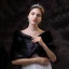 Charming Burgundy shawl 2020 Striped Polyester Wedding Evening Party Prom Accessories