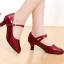 Romantic Lovely Black Latin Dance Shoes 2020 5 cm Dancing Prom Laser Buckle Heels Round Toe Womens Shoes
