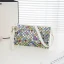 Chic / Beautiful 2017 Outdoor / Garden White Black Crystal Rhinestone PU Beach Cocktail Party Evening Party Clutch Bags