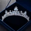 Classic Elegant Ocean Blue Bridal Jewelry 2017 Metal Beading Crystal Rhinestone Headpieces Wedding Prom Accessories