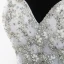 Amazing / Unique White Court Train Wedding 2018 Ball Gown Tulle Backless Beading Corset Rhinestone Wedding Dresses