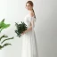 Chic / Beautiful White Floor-Length / Long Evening Dresses  2018 A-Line / Princess U-Neck Tulle Appliques Backless Beading Wedding Evening Party Formal Dresses