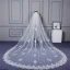 Amazing / Unique White Cathedral Train Wedding 2018 Tulle Lace Appliques Wedding Veils