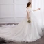 Modern / Fashion White Plus Size Wedding Dresses 2019 Ball Gown Lace Tulle Appliques Backless Strapless Chapel Train Wedding