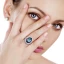 Luxe Multi-Couleurs Anneaux 2019 Feuille Cristal Perle Plaqué argent Pierres précieuses synthétiques Soirée Accessorize Bague