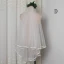 Modest / Simple White Short Wedding Veils Chiffon Wedding Accessories 2019
