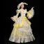 Vintage / Retro Medieval Yellow Ball Gown Prom Dresses 2021 Floor-Length / Long U-Neck Long Sleeve Beading Crystal Embroidered Cosplay Prom Formal Dresses