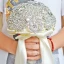 Luxury / Gorgeous Silver Metal Beading Crystal Rhinestone Wedding Flowers 2019