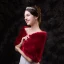 Charming Burgundy shawl 2020 Striped Polyester Wedding Evening Party Prom Accessories
