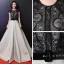Modern / Fashion A-Line / Princess Sage Green Evening Dresses  2018 Scoop Neck Lace-up Printing Court Train Tulle Evening Party Prom Dresses