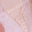Chic / Belle Blanche Longue Mariage 2018 Princesse Tulle U-Cou Appliques Dos Nu Perlage Paillettes Robe De Mariée
