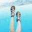 Bohemia Modern / Fashion Brown Outdoor / Garden Womens Sandals Beach Summer Strappy X-Strap Flat Womens Shoes 2019