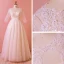Chic / Belle Blanche Longue Mariage 2018 Princesse Tulle U-Cou Appliques Dos Nu Perlage Paillettes Robe De Mariée